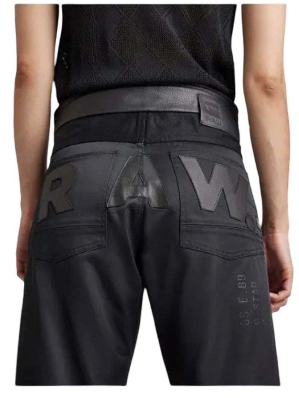 G-Star Women's E Moto L Pants Black NWT Size - Picture 5 of 12